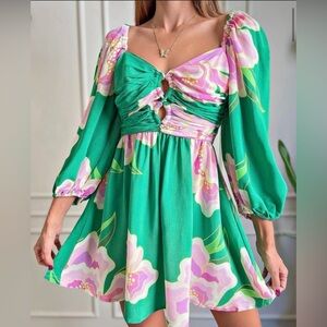 FARM Rio Floral Lumi Short Dress Size M